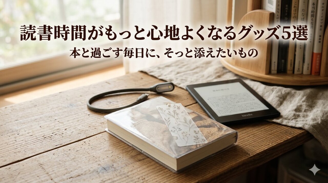 読書時間がもっと心地よくなるグッズ5選｜本と過ごす毎日に、そっと添えたいもの