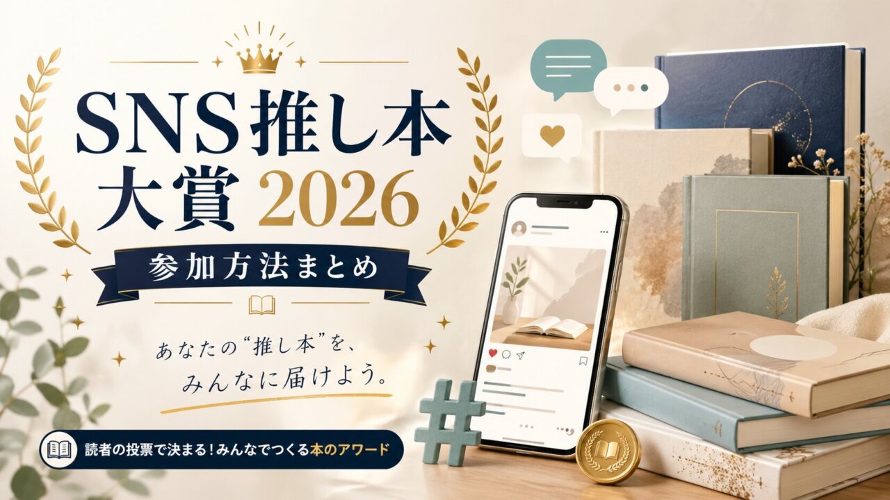 SNS推し本大賞2026とは？投票期間・参加方法・対象作品をわかりやすく解説