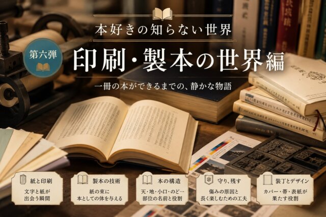 本好きの知らない世界｜印刷・製本の世界編