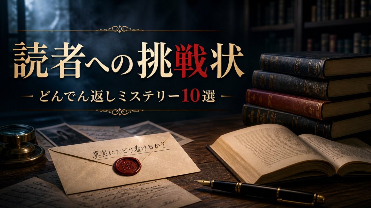 【ネタバレなし】どんでん返しがすごいミステリー小説10選|読者への挑戦状みたいな本